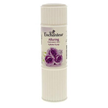 Enchanteur Alluring Perfumed Talc With Roses And Jasmine Extract 125g (Pack Of 2)