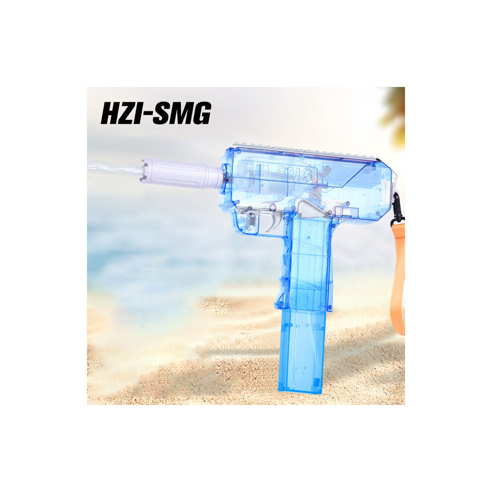 (blue) Uzi Electric Water Gun Fully Automatic High Pressure Strong Boys' Toys