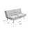 Living And Home Light Grey Fabric 3-Seater Convertible Sofa Bed 7
