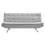 Living And Home Light Grey Fabric 3-Seater Convertible Sofa Bed 4