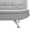 Living And Home Light Grey Fabric 3-Seater Convertible Sofa Bed 9