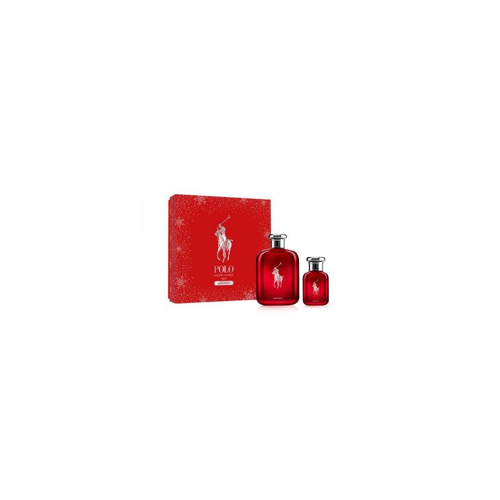 Polo Red 2 Pcs Set: 4.2 Eau De Parfum Spray + 1.36 Eau De Parfum Spray (Hard Box)