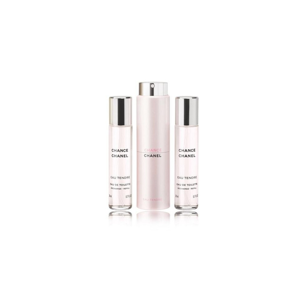 Chanel Chance Eau Tendre 3 X 0.68 Eau De Toilette Set For Women