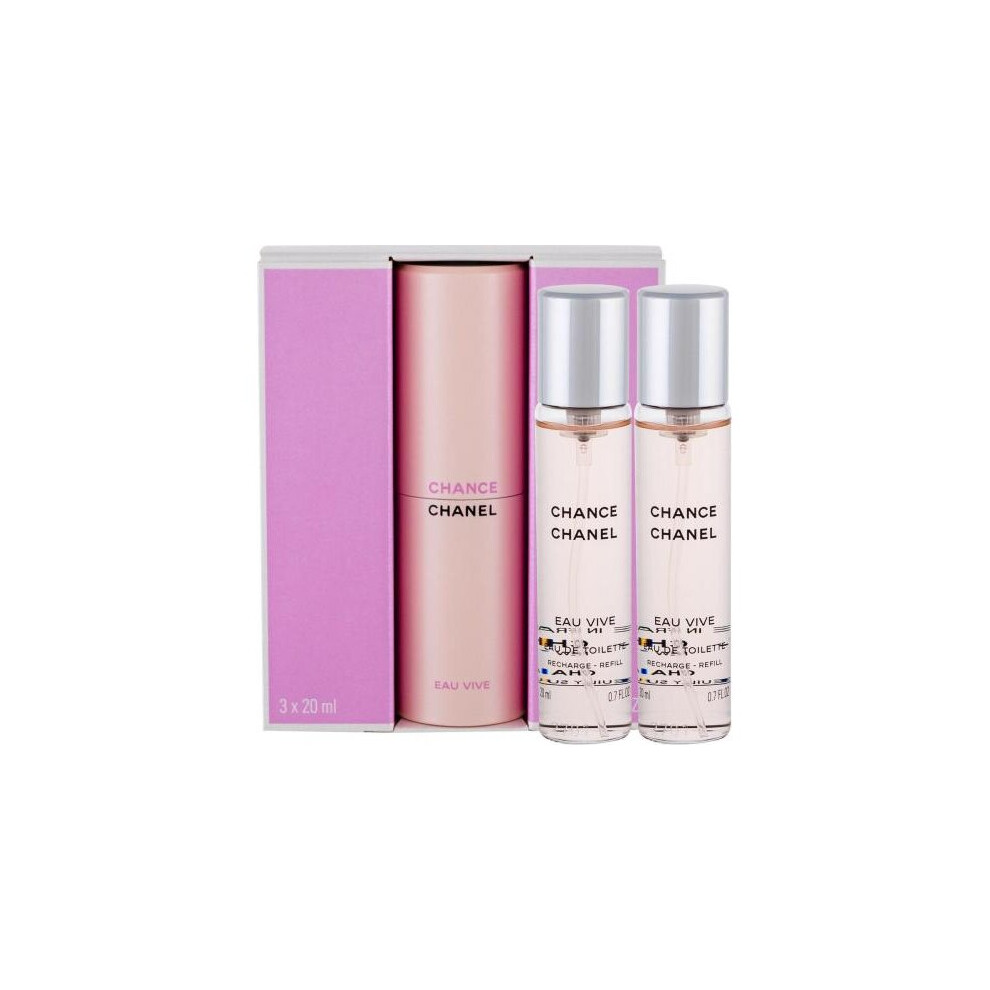 Chanel Chance Eau Vive 3 X 0.68 Eau De Toilette Set For Women