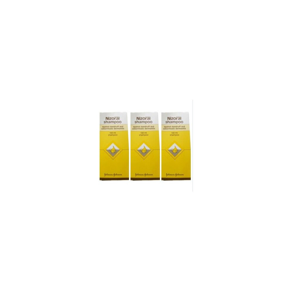 Nizoral Shampoo Against Dandruff Silky & Smooth HairsAnd Seborrhoeic Dermatitis For All Type OF Hairs 100ml (PackOf3)