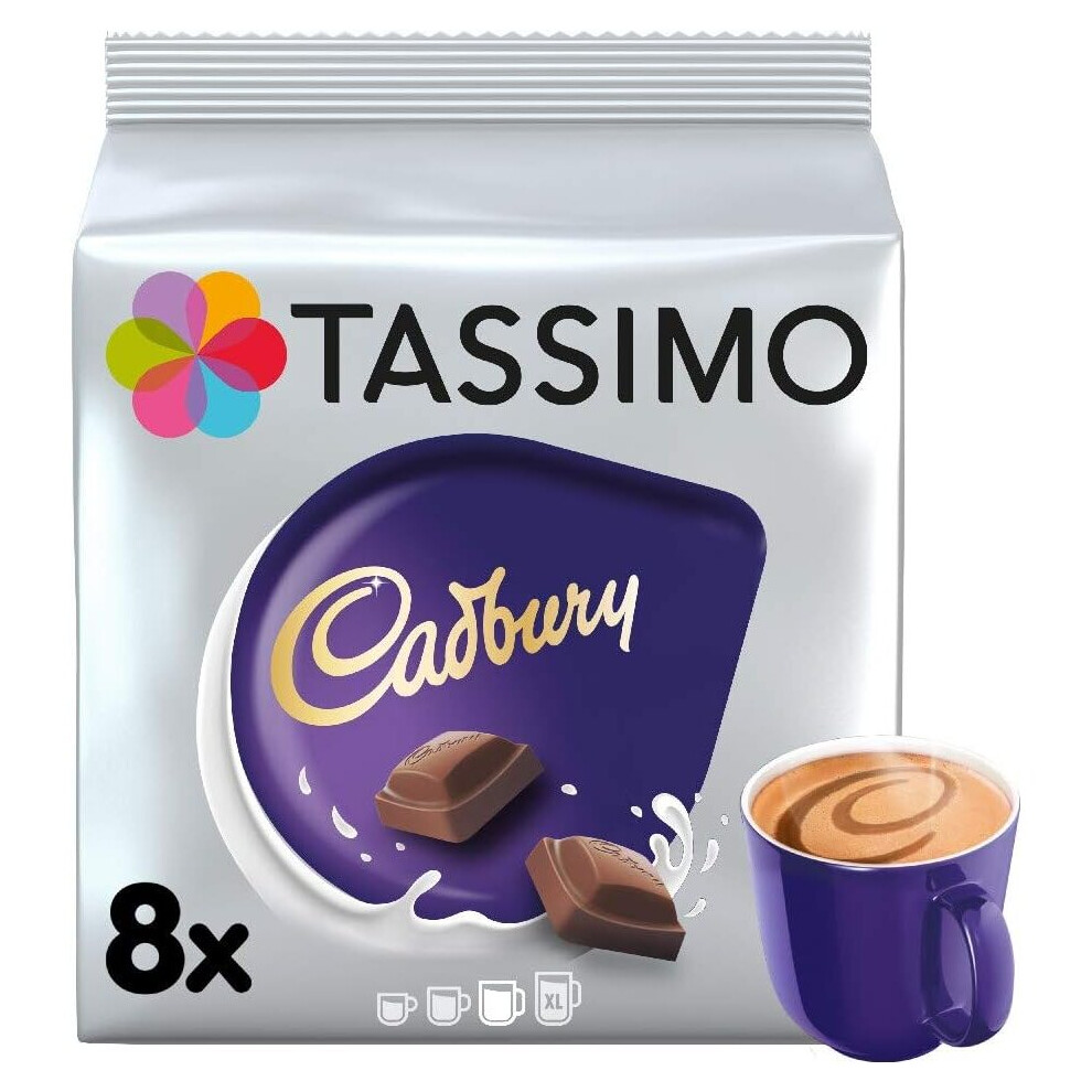 Tassimo Cadbury Hot Chocolate Pods x8 (Pack of 5, Total 40 Drinks)