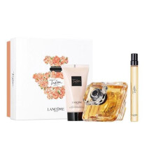 Tresor 3 Pcs Set: 3.4 Eau De Parfum Spray + 0.34 Oz Eau De Parfum Spray + 1.6 Precious Perfumed Body Lotion (Hard Box)
