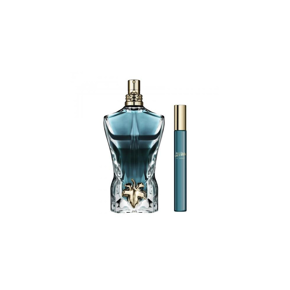 Jean Paul Gaultier Le Beau 2 Pcs Set For Men: 4.2 Eau De Toilette Spray + 0.34 Oz Eau De Toilette Spray (Window Box)