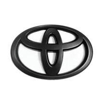 (Matte Black, 10cm*7cm) Toyota Steering Wheel Front Rear Logo Emblem