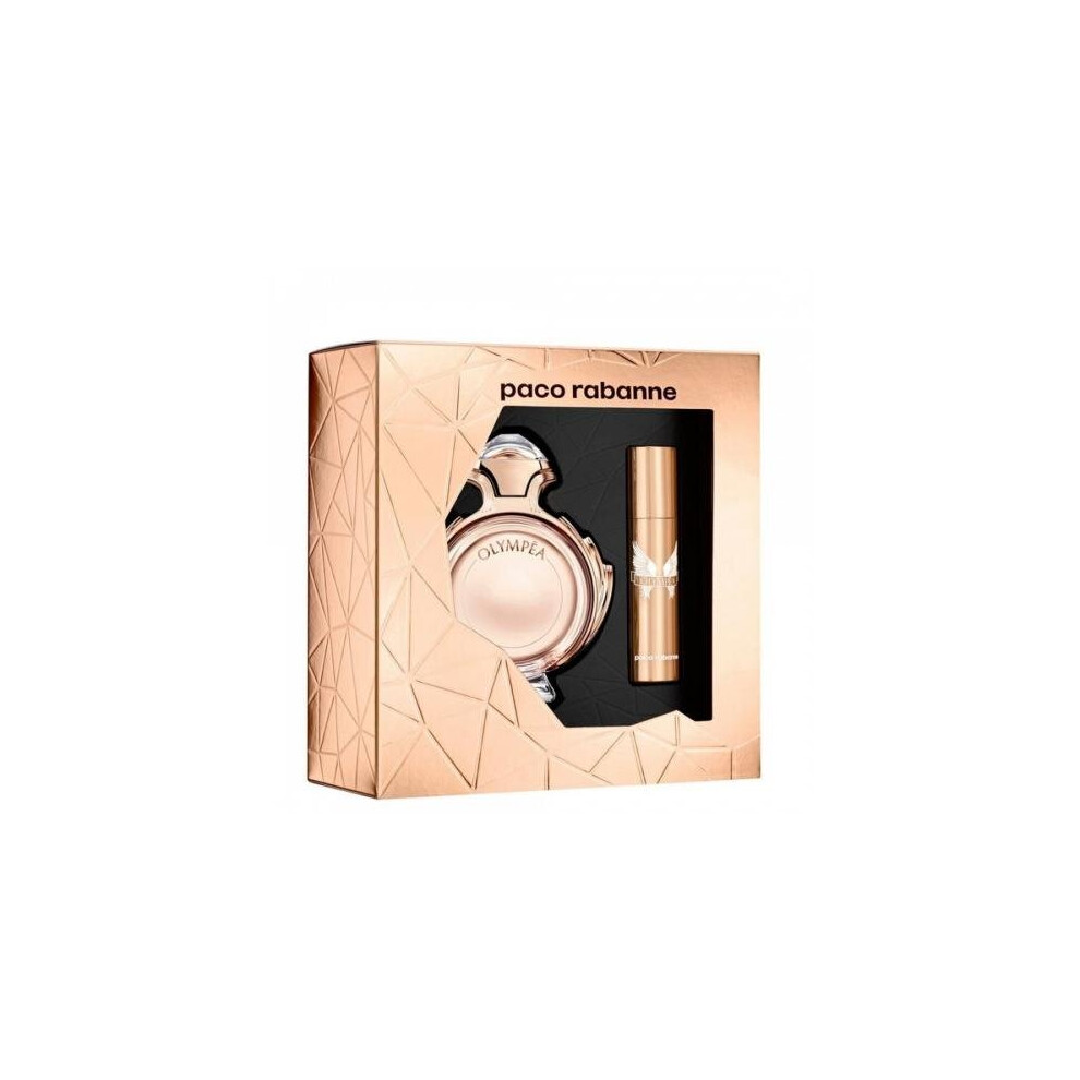 Paco Olympea 2 Pcs Set: 2.7 Eau De Parfum Spray + 0.33 Oz Eau De Parfum