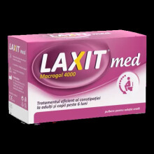 Laxit Med, 20 sachets: Macrogol 4000 laxative for oral solution, tasteless, mixable with any drink (5944732002879)
