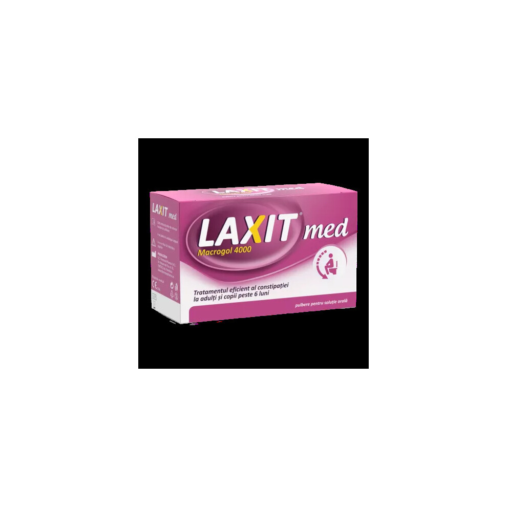 Fiterman Laxit Med, 20 Sachets: Macrogol 4000 Laxative For Oral Solution, Tasteless, Mixable With Any Drink (5944732002879)