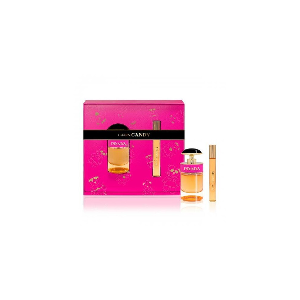 Prada Candy 2 Pcs Set For Women: 1 Oz Eau De Parfum Spray + 0.33 Oz Eau De Parfum Rollerball