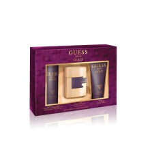 Guess Gold 3 Pcs Set For Men: 2.5 Eau De Toilette Spray + 6.7 Shower Gel + 6 Oz Deodorizing Body Spray (Window Box)