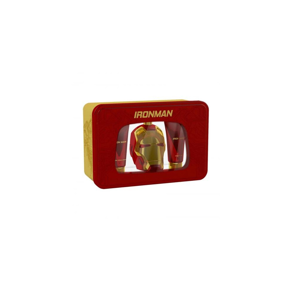 Marvel Iron Man 3 Pcs Set For Men: 3.4 Eau De Toilette Spray + 3.4 Shower Gel + 3.4 After Shave Balm