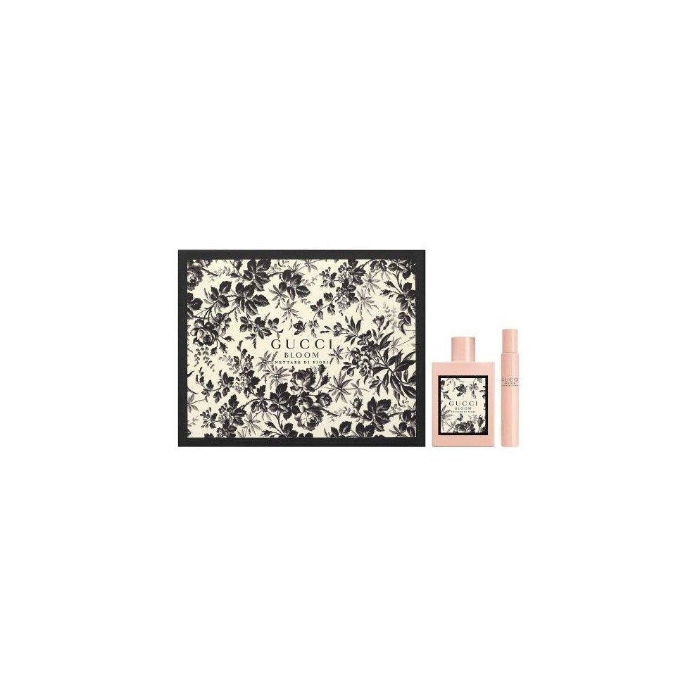 Gucci Bloom Nettare Di Fiori 2 Pcs Set: 3.3 Eau De Parfum Intense Spray + 0.25 Oz Eau De Parfum Intense Spray (Hard Box)