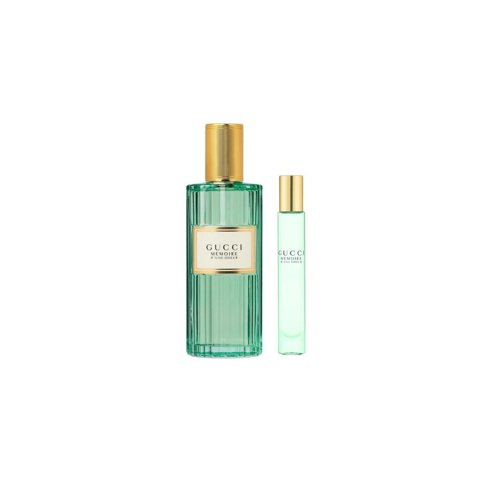 Gucci Memoire D'Une Odeur 2 Pcs Set: 3.4 Eau De Parfum Spray + 0.25 Oz Eau De Parfum Roller Ball (Travel Set)