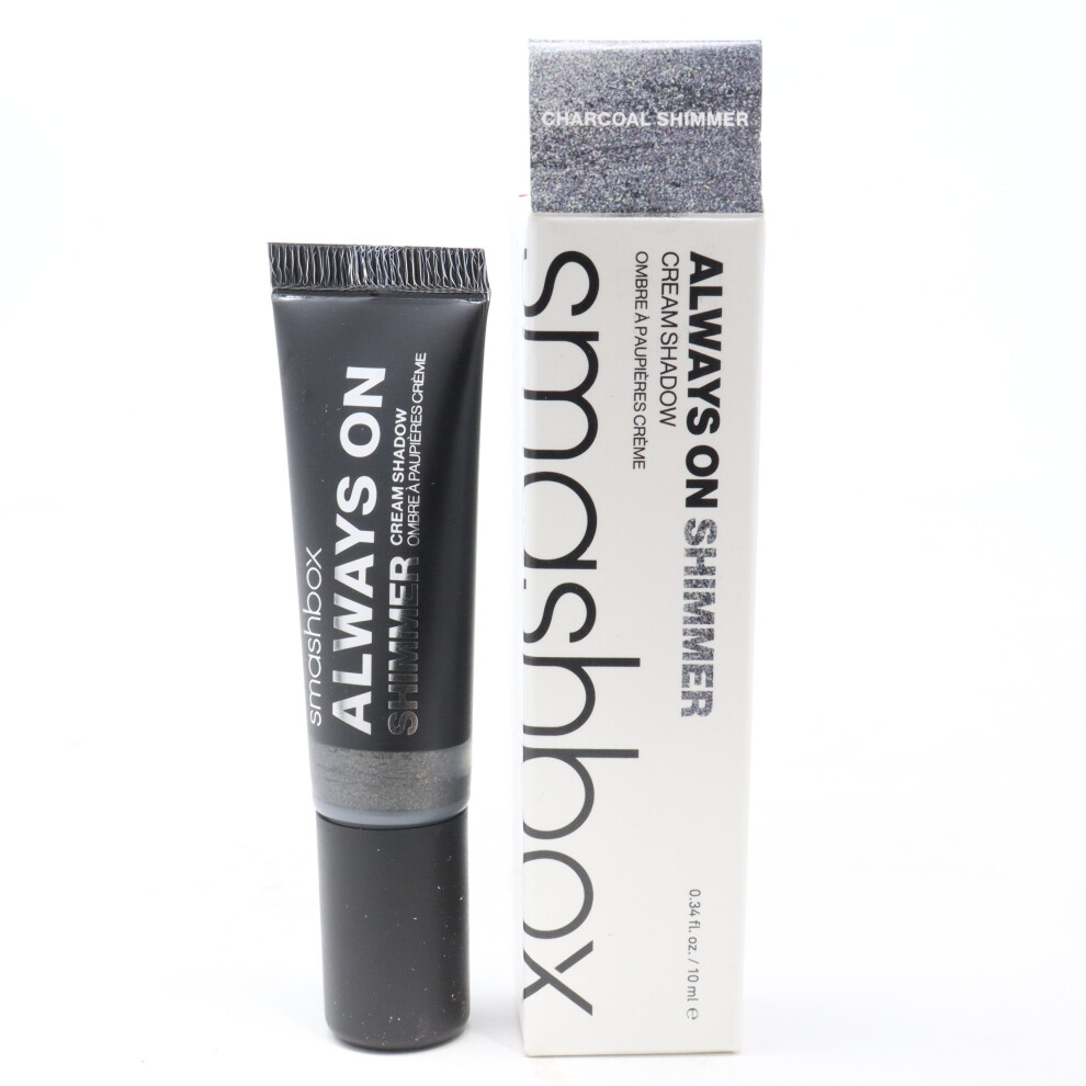 (Charcoal Shimmer) Smashbox Always On Shimmer Cream Eye Shadow  0.34oz/10ml New With Box