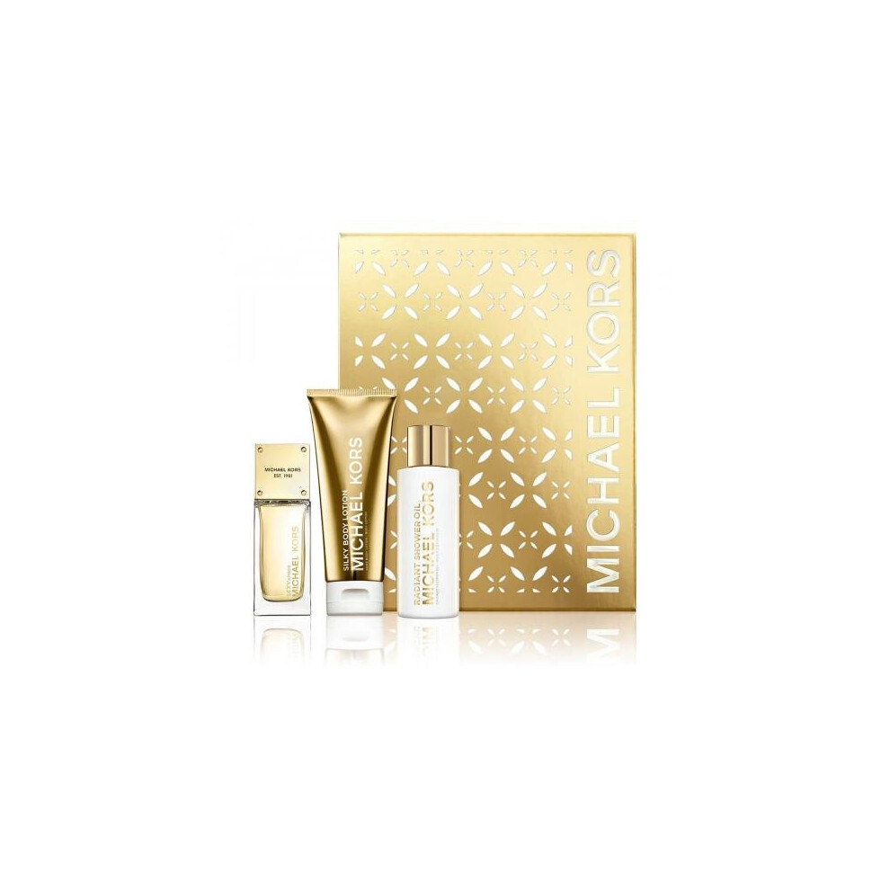 Michael Kors Sexy Amber 3 Pcs Set: 1.7 Eau De Parfum Spray + 3.4 Body Lotion + 3.4 Radiant Shower Oil