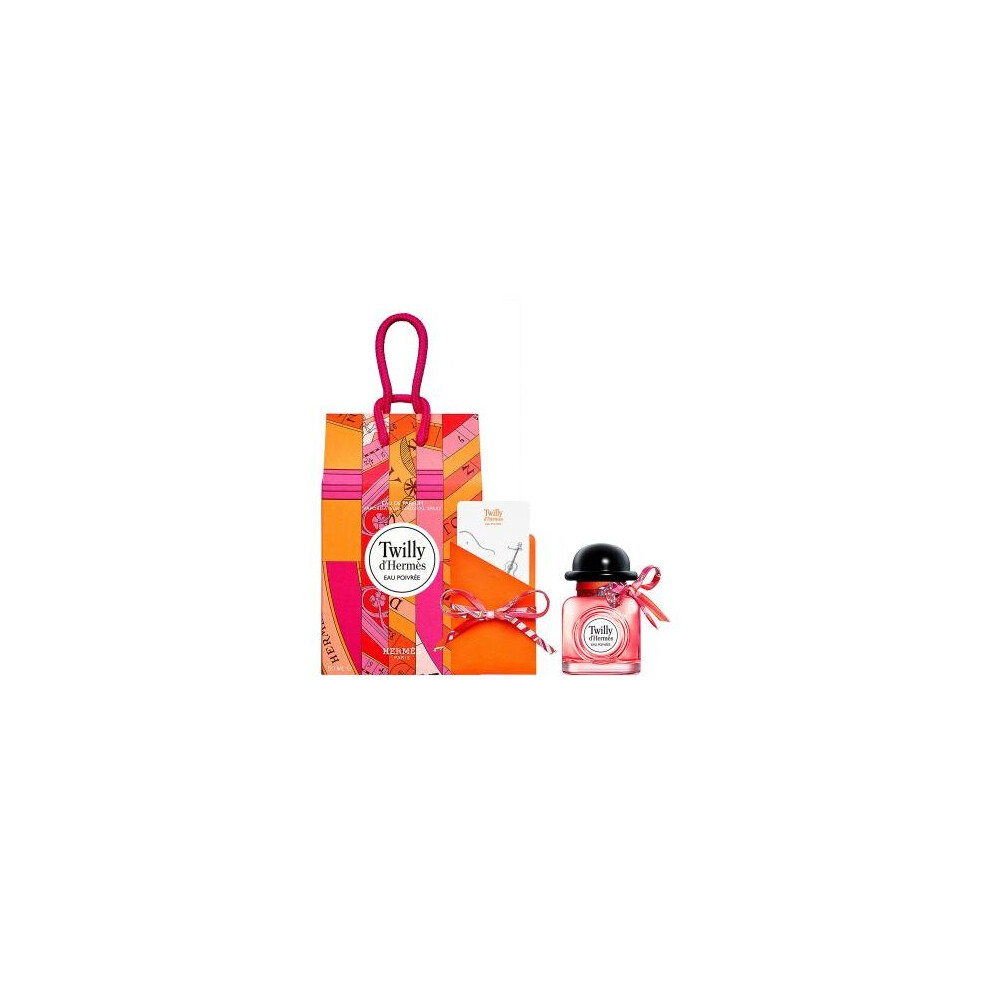 Hermes Twilly D'Hermes Eau Poivree Gift Set 50ml EDP Spray + Tie Knotting Card