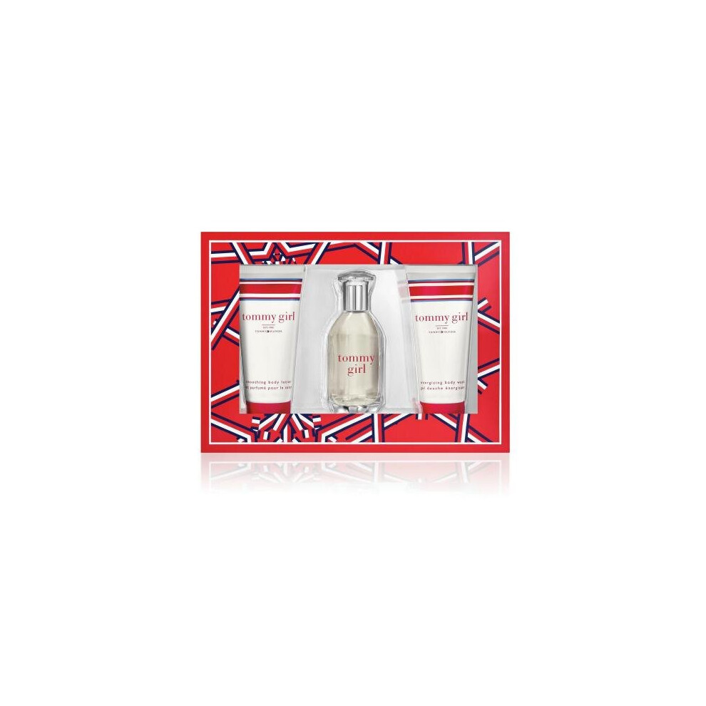 Tommy Girl 3 Pcs Set: 1 Oz Eau De Toilette Spray + 2.5 Body Lotion + 2.5 Shower Gel