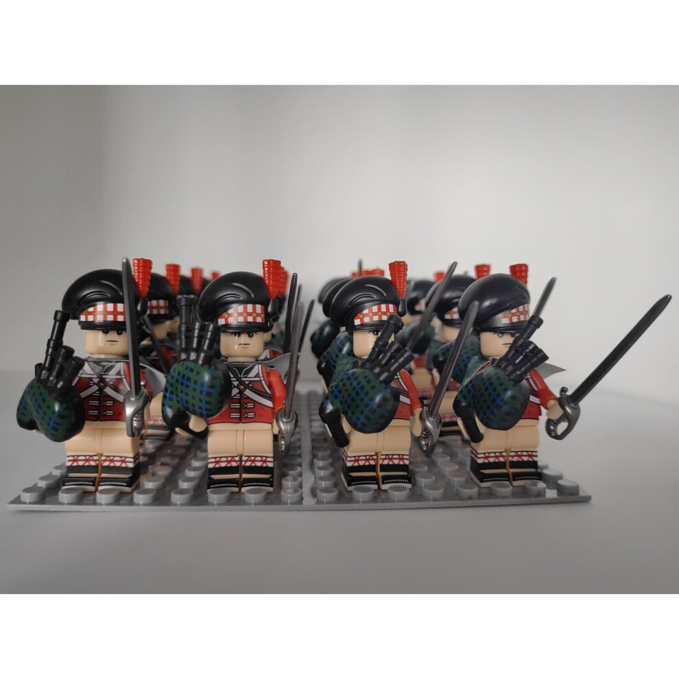 Xurikcoo (Style C 16Pcs) 16Pcs Napoleonic Wars Building Block Boy British Swiss Dutch Italian Cavalry Light Infantry Mini Toy