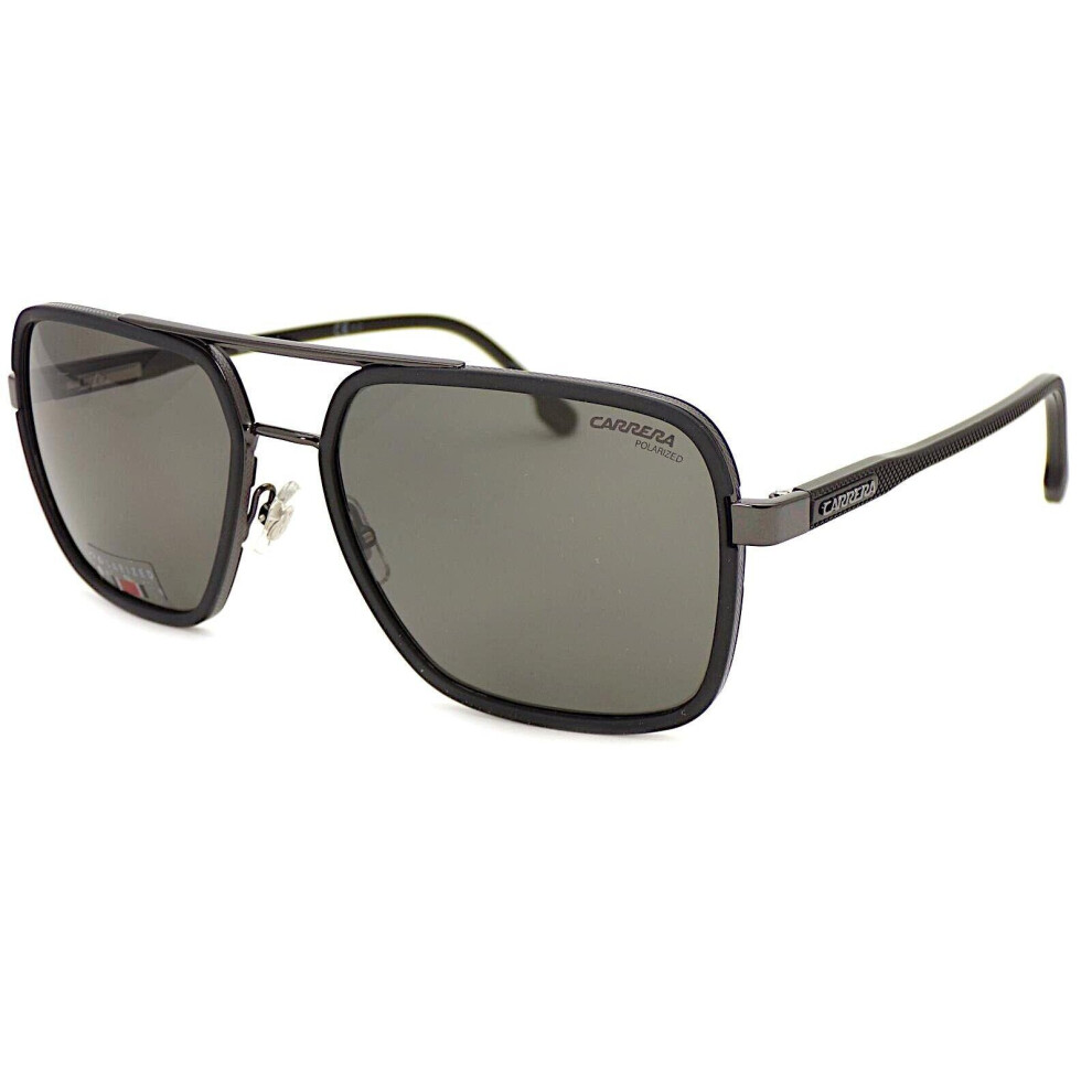 CARRERA Polarized Sunglasses Matte Black Ruthenium with  Grey Lenses 256/S V81