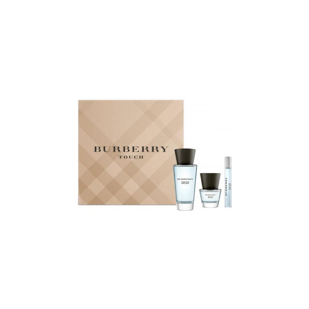 Burberry Touch 3 Pcs Set For Men: 3.4 Edt Sp + 1 Oz Edt Sp + 7.5 Ml Edt Spray