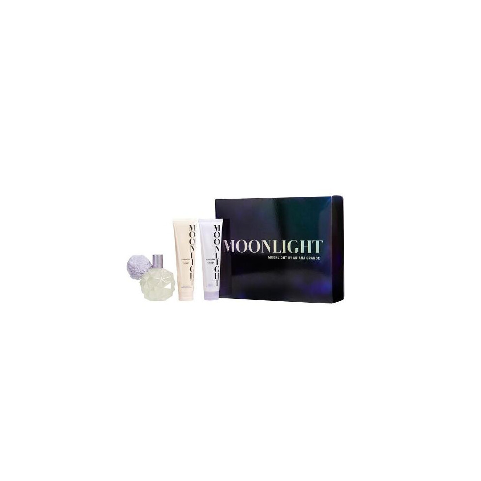 Ari Moonlight By Ariana Grande 3 Pcs Set: 3.4 Eau De Parfum Spray + 3.4 Body Lotion + 3.4 Shower Gel