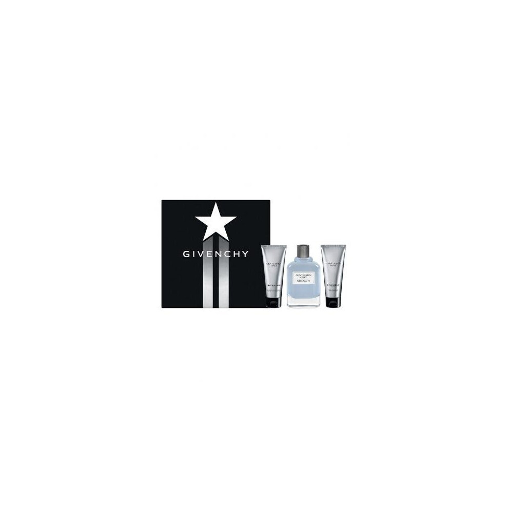 Givenchy Gentlemen Only 3 Pcs Set: 3.4 Edt Sp + 2.5 Hair & Body Shower Gel + 2.5 After Shave Balm