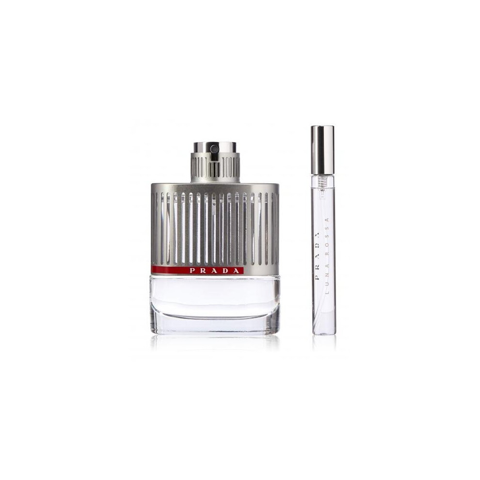 Prada Luna Rossa 2 Pcs Set: 3.4 Edt Sp + 0.34 Edt Sp (Travel)