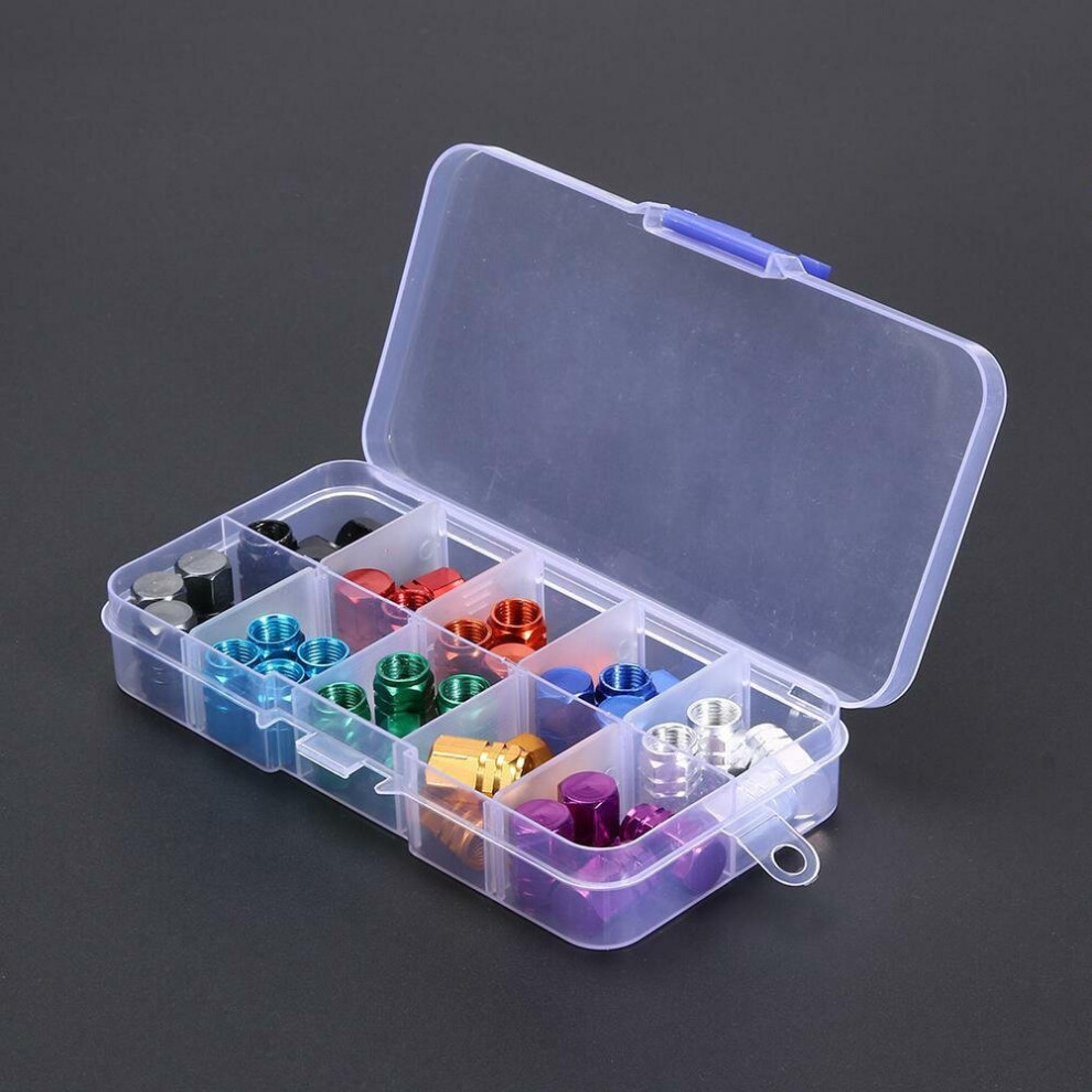 40pcs Aluminum Alloy Car Wheel Tyre Schrader Valve Stem Caps Dust Covers-image-OPC-PBYXG9G-NEW