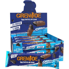 Grenade Barrita rica en proteínas y baja en azúcar - Oreo, 12 x 60 g