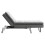 Living And Home Fabric Upholstered Sofa Bed Chaise Lounge 5