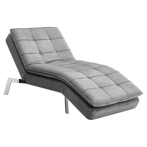 Living And Home Fabric Upholstered Sofa Bed Chaise Lounge 2