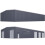 Living And Home 12 pcs Metal Corrugated Roofing Sheet Roof Sheet for Garden Storage Shed, Charcoal Black, L 129 cm x W 45 cm x T 0.27 mm 9