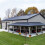 Living And Home 12 pcs Metal Corrugated Roofing Sheet Roof Sheet for Garden Storage Shed, Charcoal Black, L 129 cm x W 45 cm x T 0.27 mm 8