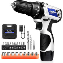 (Mini Drill with 1 Battery) Cordless Drill 16.8V Drill Driver Set Drill Set with Brush Cleaning Power Scrubber 3/8'' Keyless Chuck Powered Drill