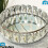 Silver Crystal Mirrored Tray Table Removable Top Home Bedroom Decor 6