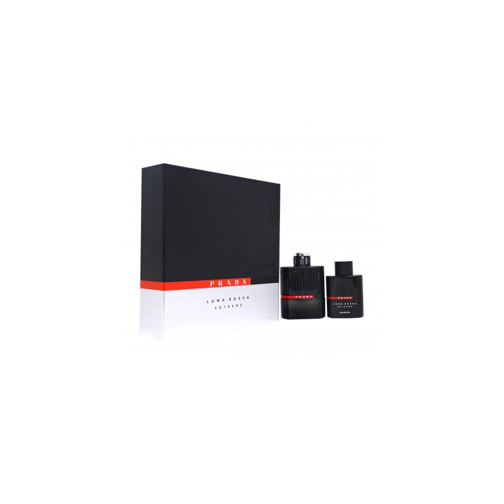 Prada Luna Rossa Extreme 2 Pcs Set For Men: 3.4 Edp Sp + 3.4 Shower Gel