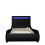 SlumberWorx (Black, Single 190 x 90cm) Orion Faux Leather LED Lights Headboard Bed Frame 4