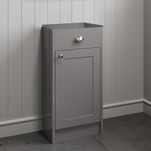 400mm Bathroom Vanity Unit Storage Cabinet Furniture Grey Traditional Flat Pack