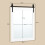 Costway Farmhouse Wall Mirror Decorative Vanity Mirror Wall Mounted Mirror 2