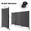 Costway 3 Panel Room Divider on Wheels 180cm Tall Rolling Privacy Screens 2