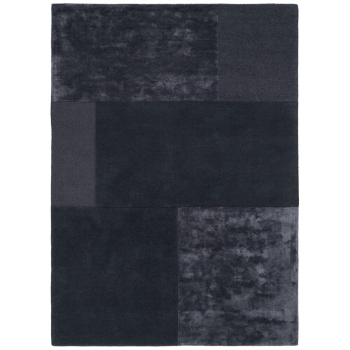 (Large 160x230cm) Tate Tonal Textures rugs in Charcoal 1