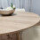 Round Oak Effect Kitchen Dining Table With 4 Cream Tulip Chairs Set 11