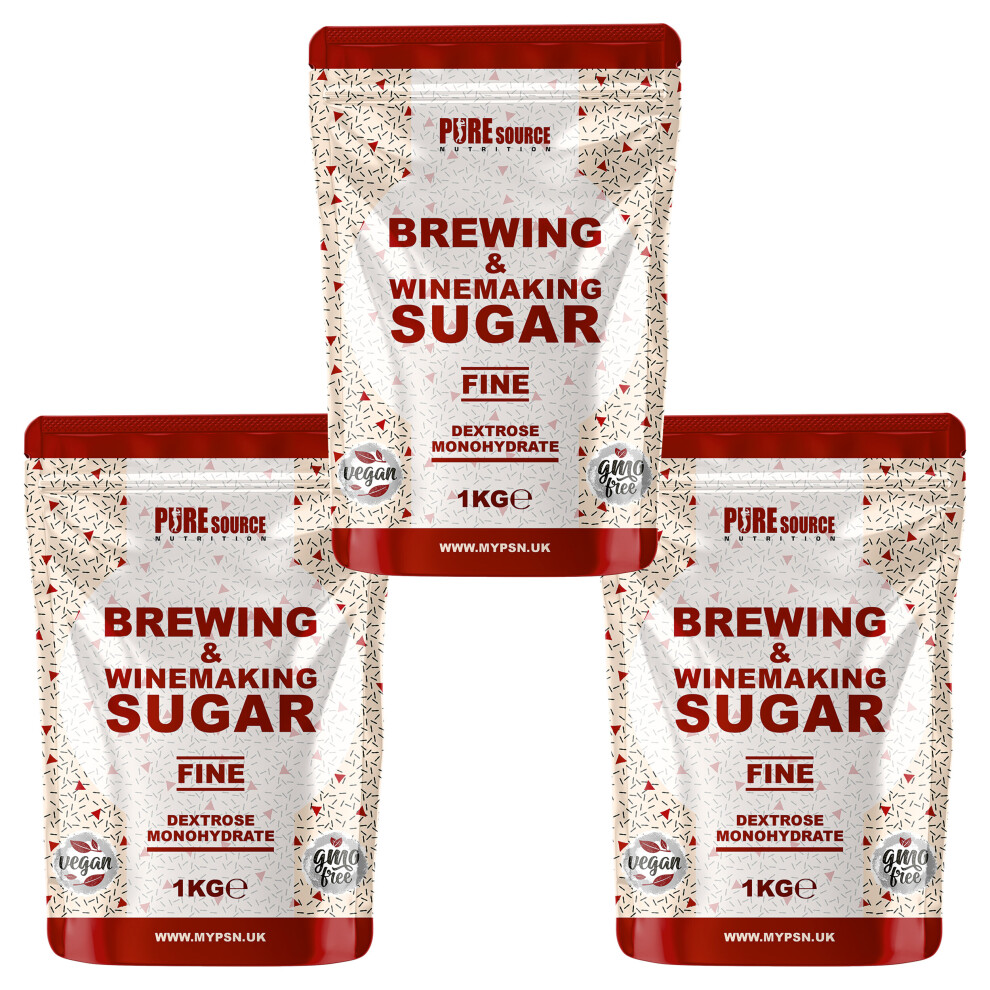 Pure Source Nutrition (3Kg) Brewing Sugar Home Brew Beer Wine Cider Spirit