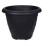 Black Round Venetian Decorative Plastic Garden Flower Planter Pot 33cm 1