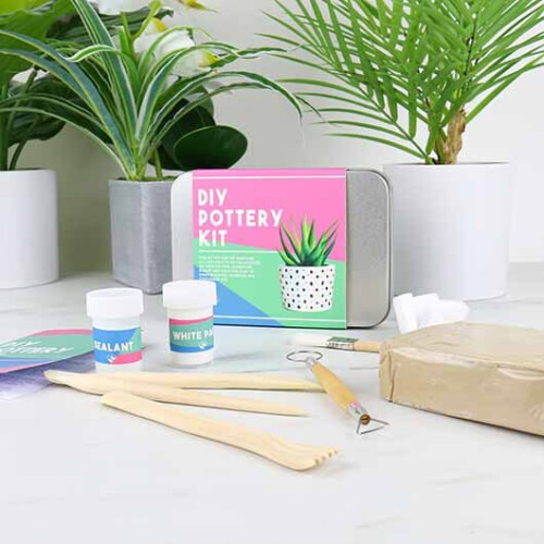 DIY Kit Pottery Arts & Crafts Crafting Tin Patterned  Starter Set 2