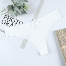 Hot Silk Sexy Women Thongs G String Seamless Panties Low-rise Ladies T-back Comfortable Lingerie For